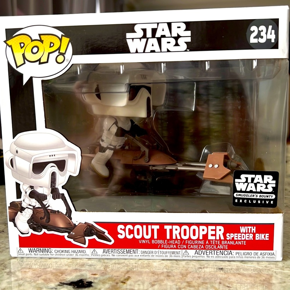Funko Pop Star Wars Smuggler’s Bounty Exclusive: Scout Trooper (w/Speeder Bike)